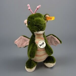 Steiff ~ "Racy" Girl Dragon Plush w pink wings